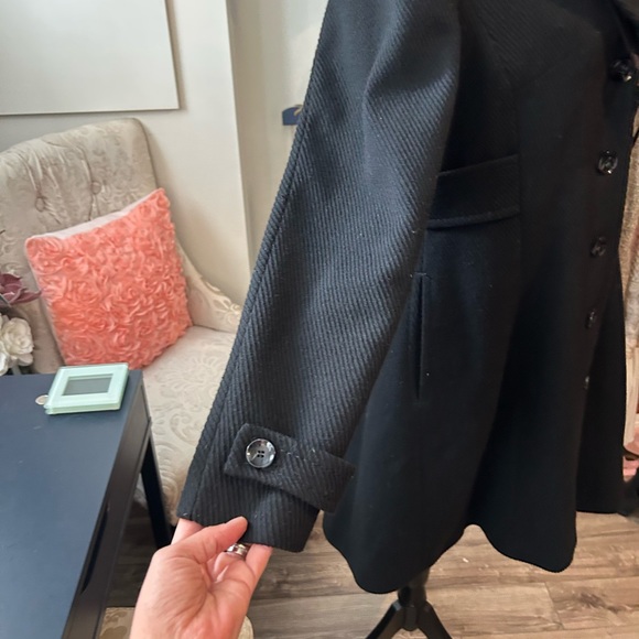 STUNNING Black peacoat size 12 - Picture 6 of 12